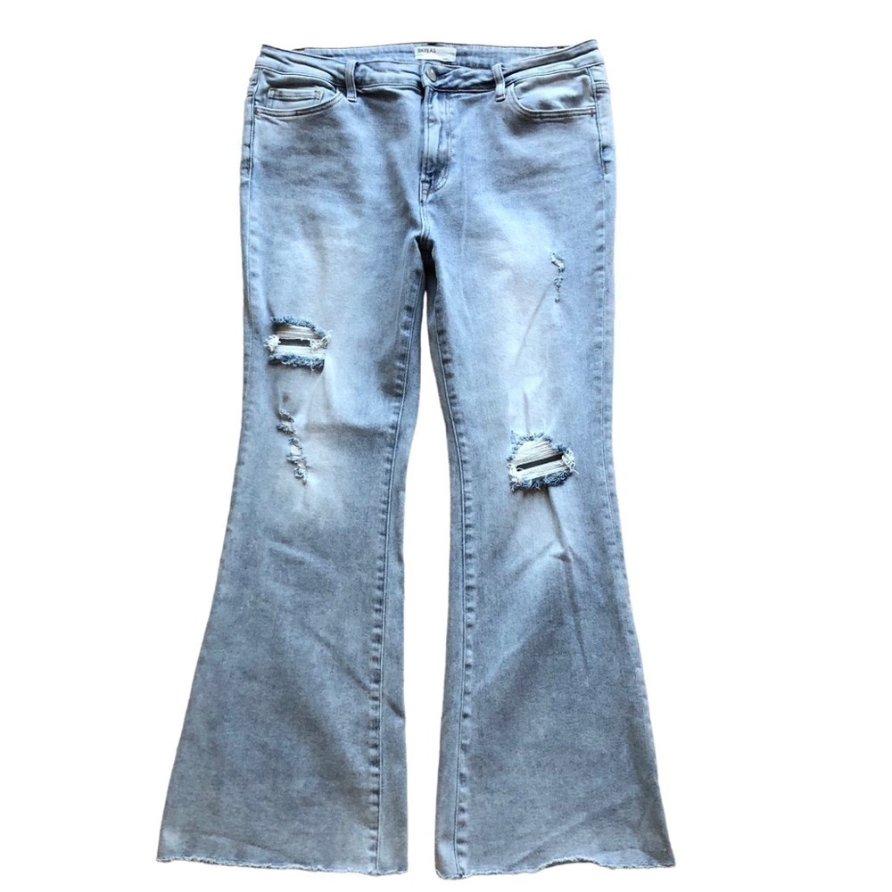 Bayeas Los Angeles Distressed Flared Jeans Size 32